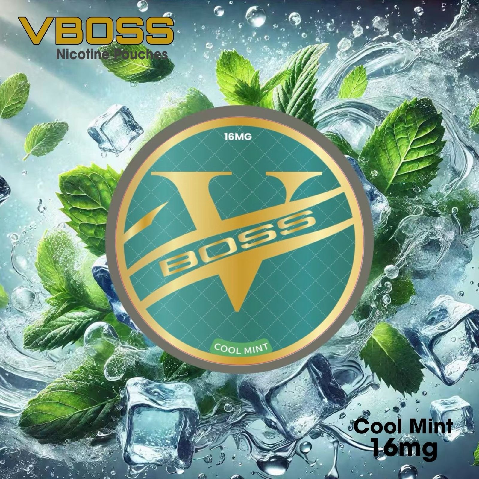 VBoss Nicotine Pouches – Cool Mint 16mg (Dubai, UAE)