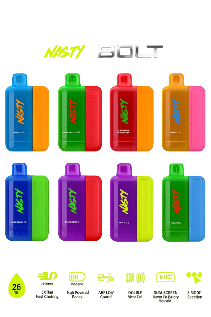 Buy Nasty Bolt Hyperbeast 50K Disposable Vape – 50000 Puffs in Dubai UAE