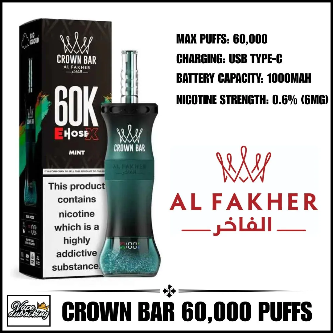 AL Fakher Crown Bar EHOSE X Disposable Vape
